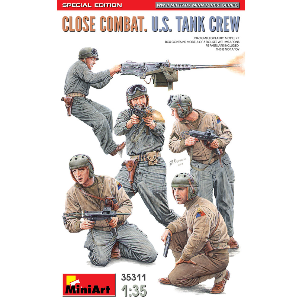 Close combat. U.S. Tank crew. 1/35 MiniArt 35311