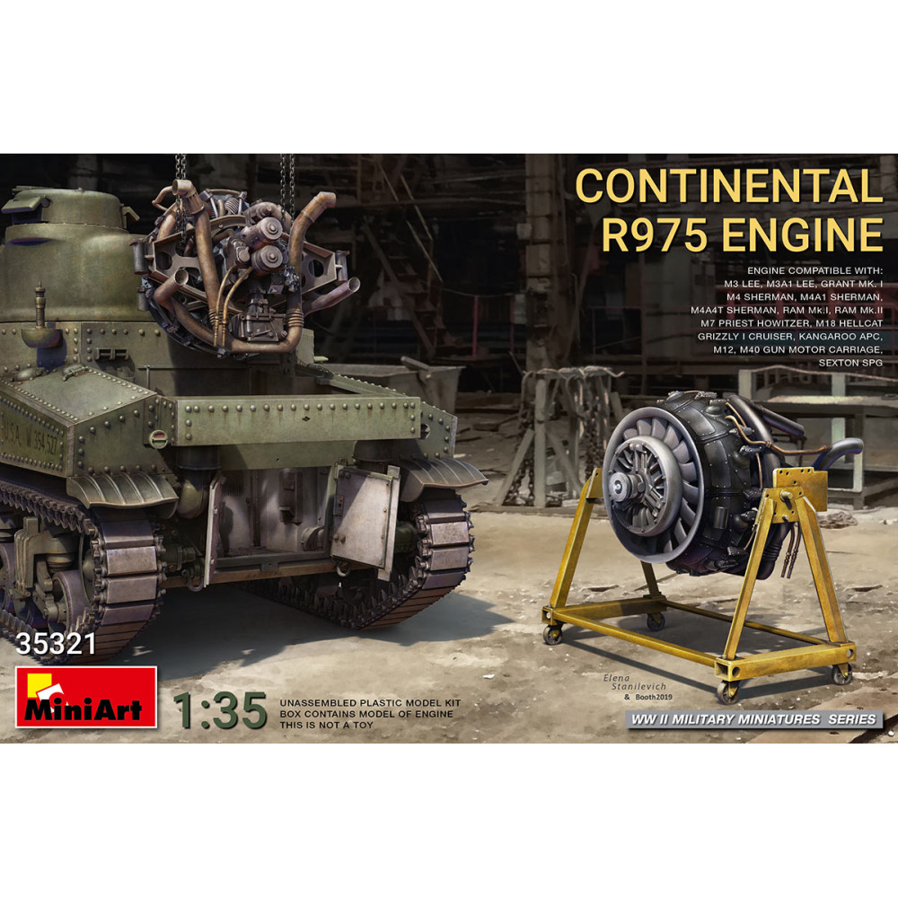 Continental R975 Engine  1/35 MiniArt 35321