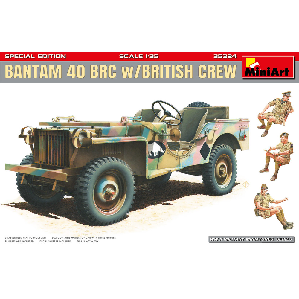 Бантам 40 БРЦ із Британським екіпажем. Спеціальне видання 1/35 MiniArt 35324