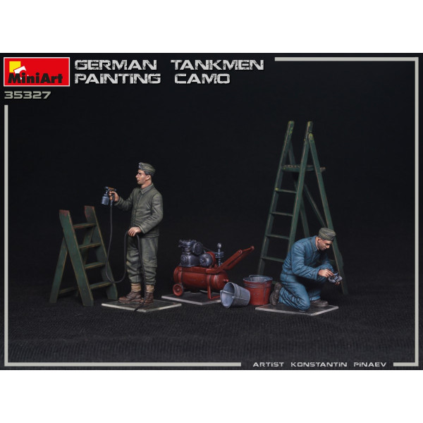 Німецькі Танкісти Фарбують Камуфляж 1/35 MiniArt 35327