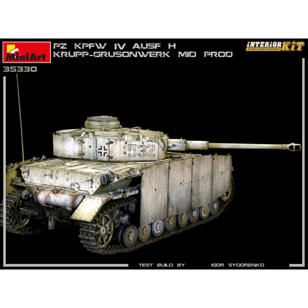 Pz.Kpfw.IV Ausf. H KRUPP-GRUSONWERK. Середнє вироництво. Серпень-вересень 1943. INTERIOR KIT 1/35 MiniArt 35330