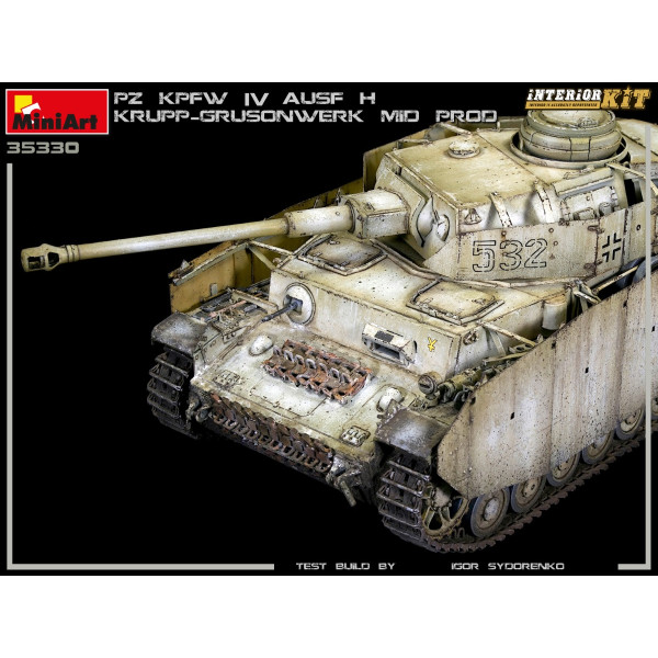 Pz.Kpfw.IV Ausf. H KRUPP-GRUSONWERK. Середнє вироництво. Серпень-вересень 1943. INTERIOR KIT 1/35 MiniArt 35330