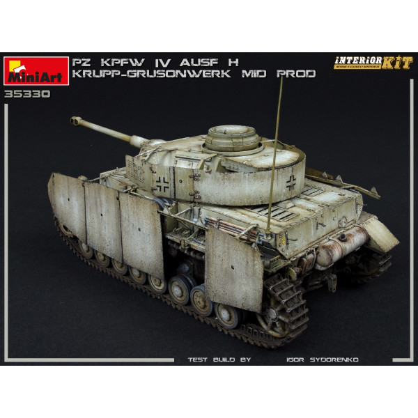 Pz.Kpfw.IV Ausf. H KRUPP-GRUSONWERK. Середнє вироництво. Серпень-вересень 1943. INTERIOR KIT 1/35 MiniArt 35330