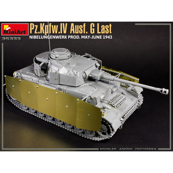 Pz.Kpfw.IV Ausf. G Last / Ausf. H Early. Nibelungenwerk Prod. (Травень - червень 1943). 2 в 1 з інтер'єром 1/35 MiniArt 35333 