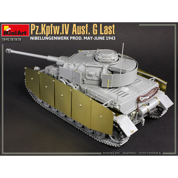 Pz.Kpfw.IV Ausf. G Last / Ausf. H Early. Nibelungenwerk Prod. (Травень - червень 1943). 2 в 1 з інтер'єром 1/35 MiniArt 35333 