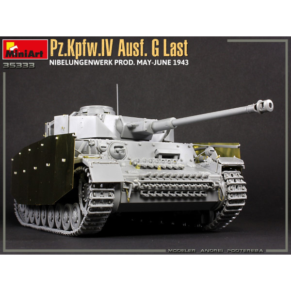 Pz.Kpfw.IV Ausf. G Last / Ausf. H Early. Nibelungenwerk Prod. (Травень - червень 1943). 2 в 1 з інтер'єром 1/35 MiniArt 35333 