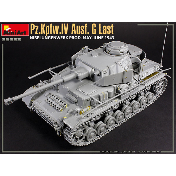 Pz.Kpfw.IV Ausf. G Last / Ausf. H Early. Nibelungenwerk Prod. (Травень - червень 1943). 2 в 1 з інтер'єром 1/35 MiniArt 35333 