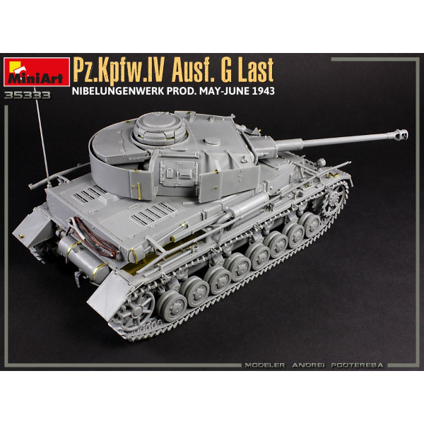 Pz.Kpfw.IV Ausf. G Last / Ausf. H Early. Nibelungenwerk Prod. (Травень - червень 1943). 2 в 1 з інтер'єром 1/35 MiniArt 35333 