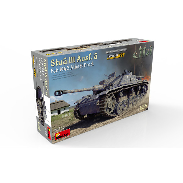StuG III Ausf. G Лютий. 1943 Alkett Prod. Набір з інтер'єром. 1/35 MiniArt 35335