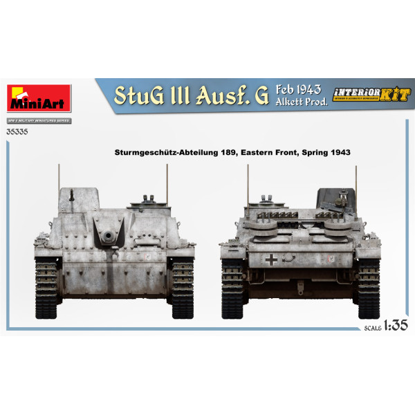 StuG III Ausf. G Лютий. 1943 Alkett Prod. Набір з інтер'єром. 1/35 MiniArt 35335