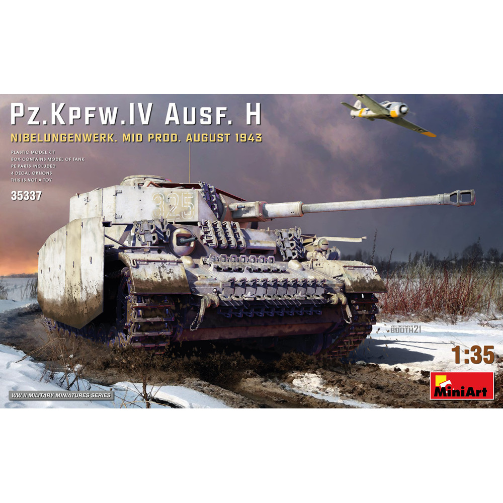Pz.Kpfw.IV Ausf. H NIBELUNGENWERK. Середина ВИРОБ. Серпень 1943 р. 1/35 MiniArt 35337