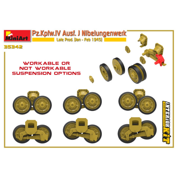 Pz.Kpfw.IV Ausf. J Nibelungenwerk пізнє вироб. (Січ. - лют.1945 г.) з інтер'єром 1/35  MiniArt 35342