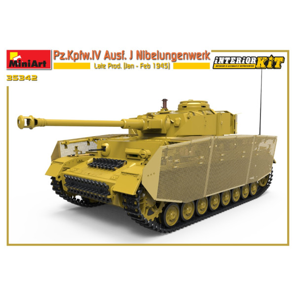 Pz.Kpfw.IV Ausf. J Nibelungenwerk пізнє вироб. (Січ. - лют.1945 г.) з інтер'єром 1/35  MiniArt 35342