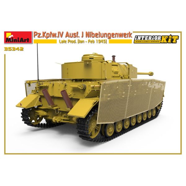 Pz.Kpfw.IV Ausf. J Nibelungenwerk пізнє вироб. (Січ. - лют.1945 г.) з інтер'єром 1/35  MiniArt 35342