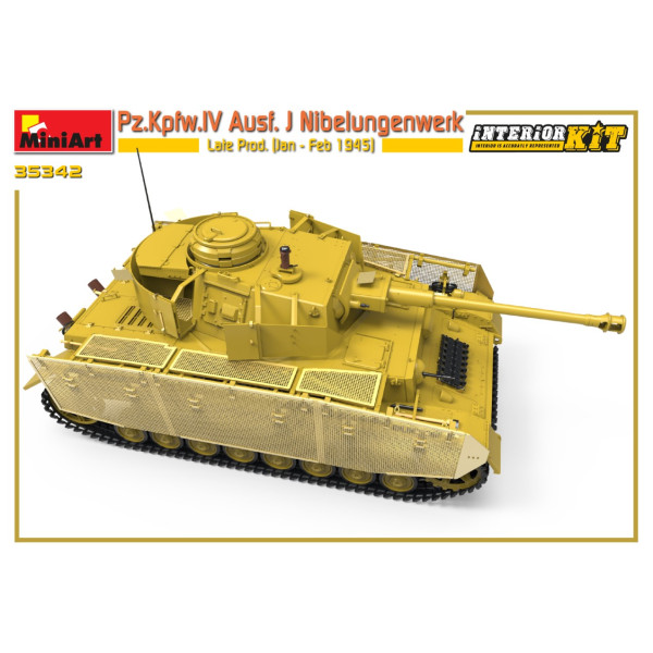 Pz.Kpfw.IV Ausf. J Nibelungenwerk пізнє вироб. (Січ. - лют.1945 г.) з інтер'єром 1/35  MiniArt 35342