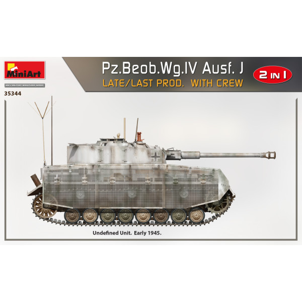 Pz.Beob.Wg.Iv ausf. J пізнє / останнє вироб. 2 в 1 з екіпажем 1/35 MiniArt 35344