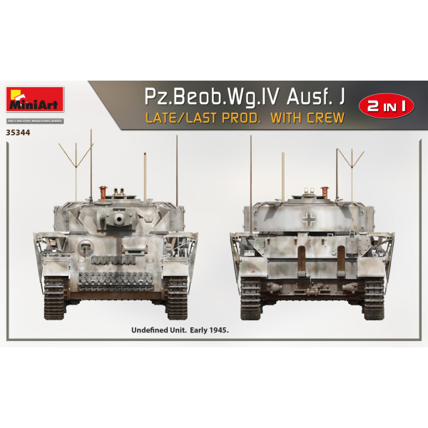Pz.Beob.Wg.Iv ausf. J пізнє / останнє вироб. 2 в 1 з екіпажем 1/35 MiniArt 35344