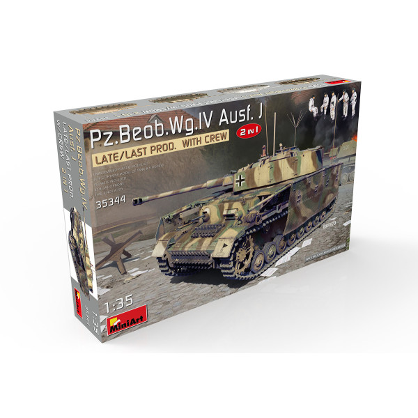 Pz.Beob.Wg.Iv ausf. J пізнє / останнє вироб. 2 в 1 з екіпажем 1/35 MiniArt 35344