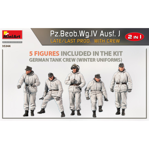 Pz.Beob.Wg.Iv ausf. J пізнє / останнє вироб. 2 в 1 з екіпажем 1/35 MiniArt 35344