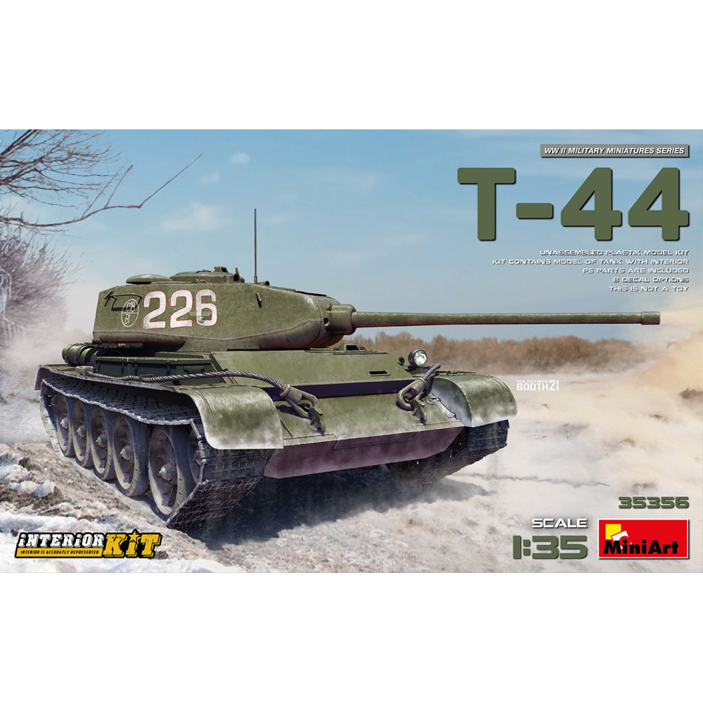 Радянський середній танк Т-44 з інтер'єром 1/35 MiniArt 35356 