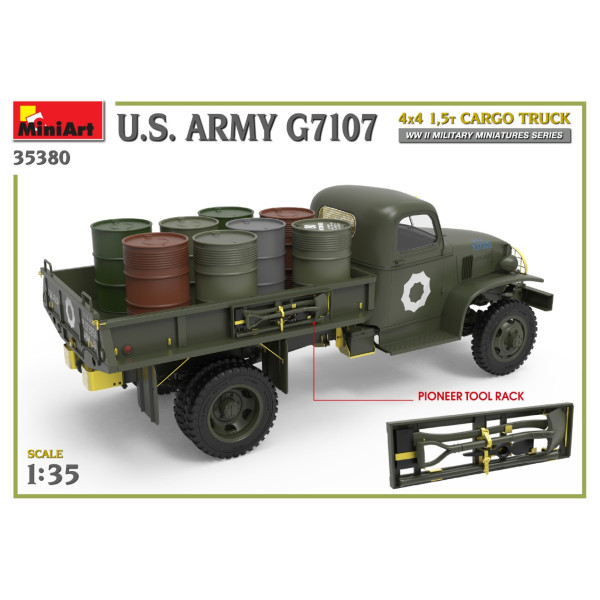 Вантажний автомобіль G7107 4X4 1,5 т армії США 1/35 MiniArt 35380