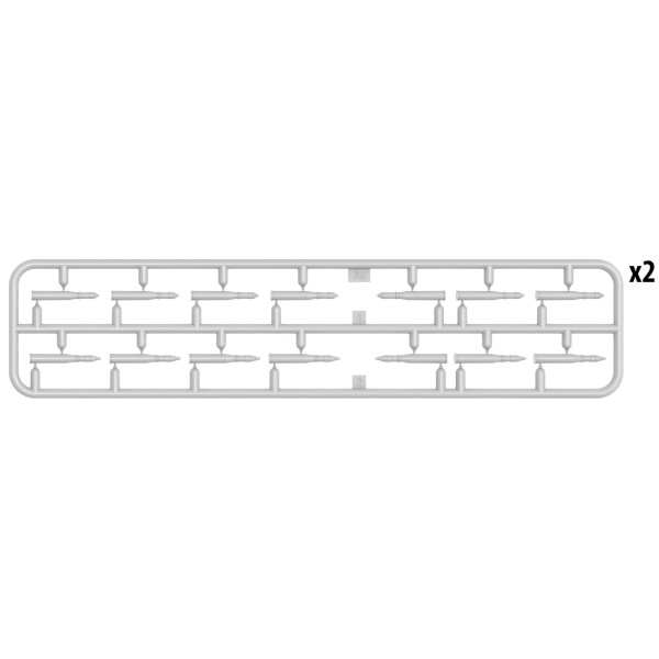 7.5 CM PZGR. & GR. PATR. KW.K. 40 shells with ammo boxes 1/35 MiniArt 35381