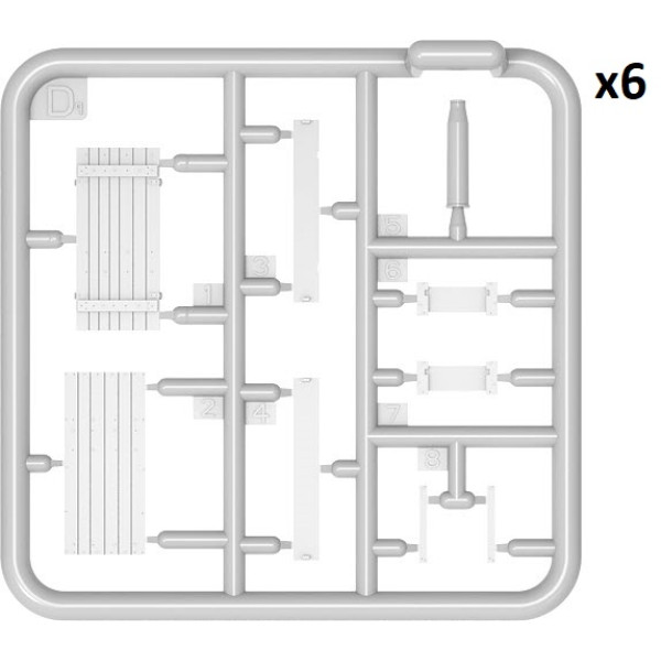 7.5 CM PZGR. & GR. PATR. KW.K. 40 shells with ammo boxes 1/35 MiniArt 35381