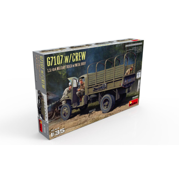 G7107 з екіпажем 1,5 т 4x4 Вантажний автомобіль з металевим кузовом 1/35 MiniArt 35383