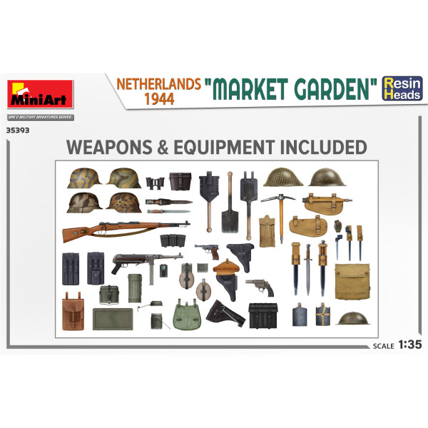 “MARKET GARDEN” NETHERLANDS 1944. RESIN HEADS 1/35 MiniArt 35393