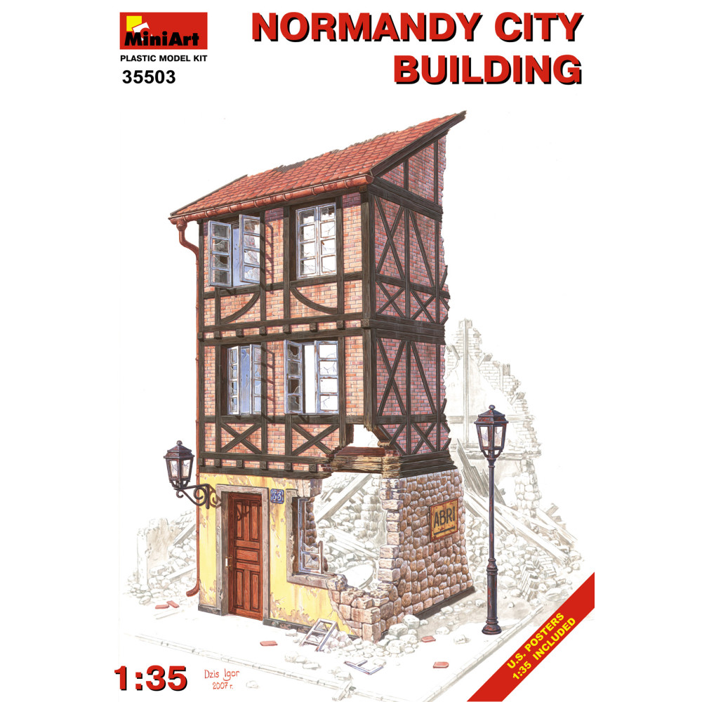 Normandy City Building 1/35 MiniArt 35503