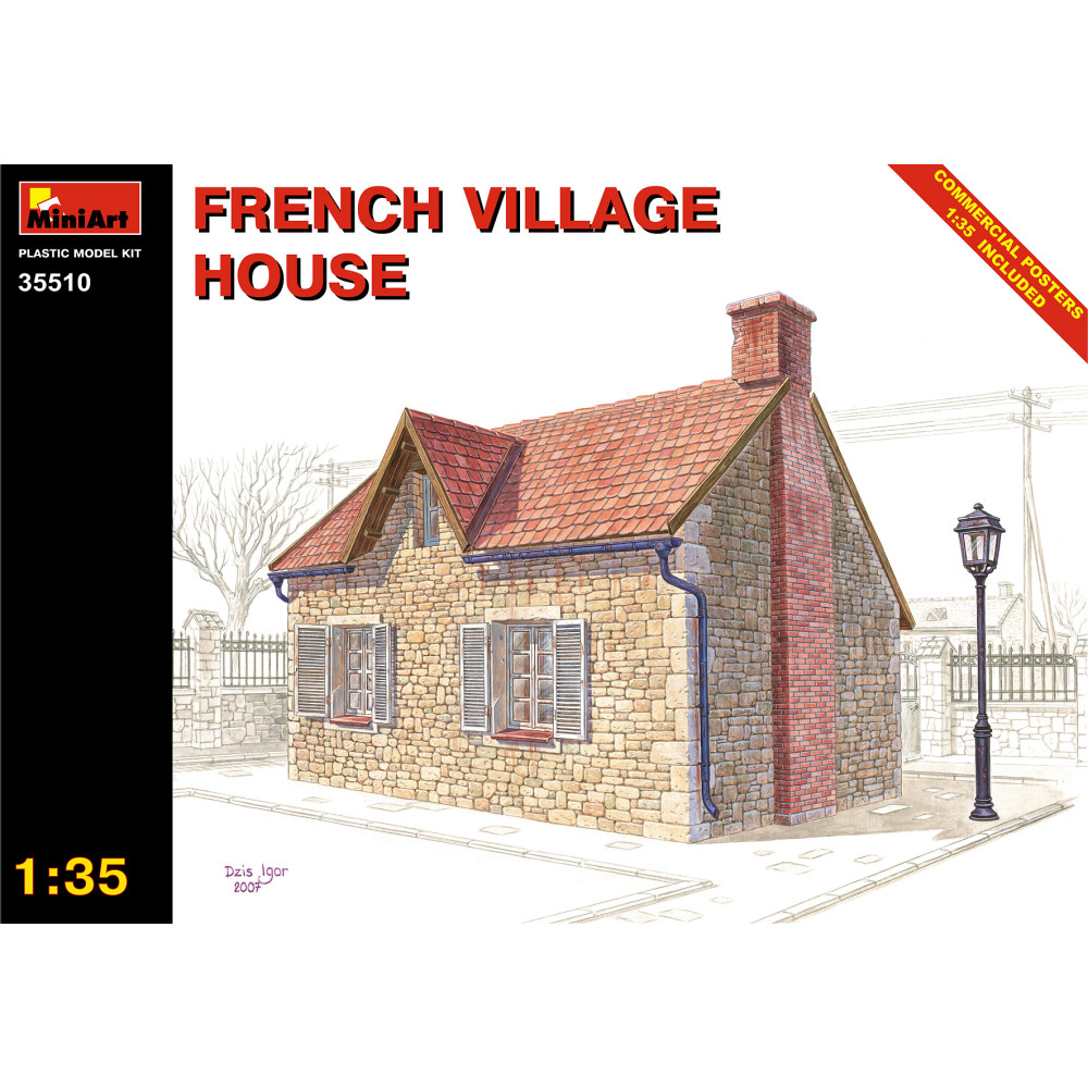 French village house 1/35 MiniArt 35510