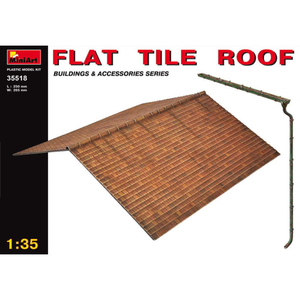Flat tile roof 1/35 MiniArt 35518