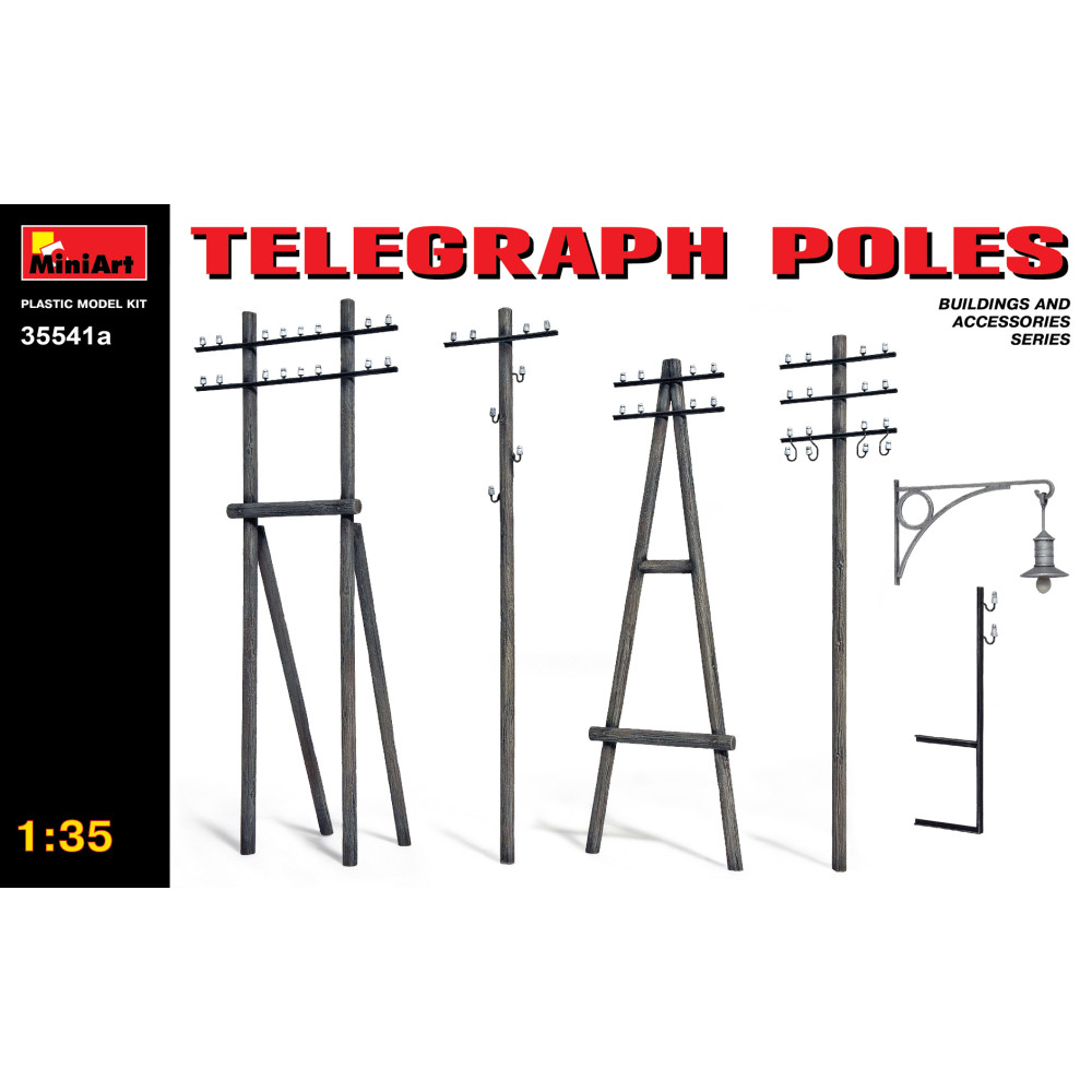Telegraph Poles 1/35 MiniArt 35541а