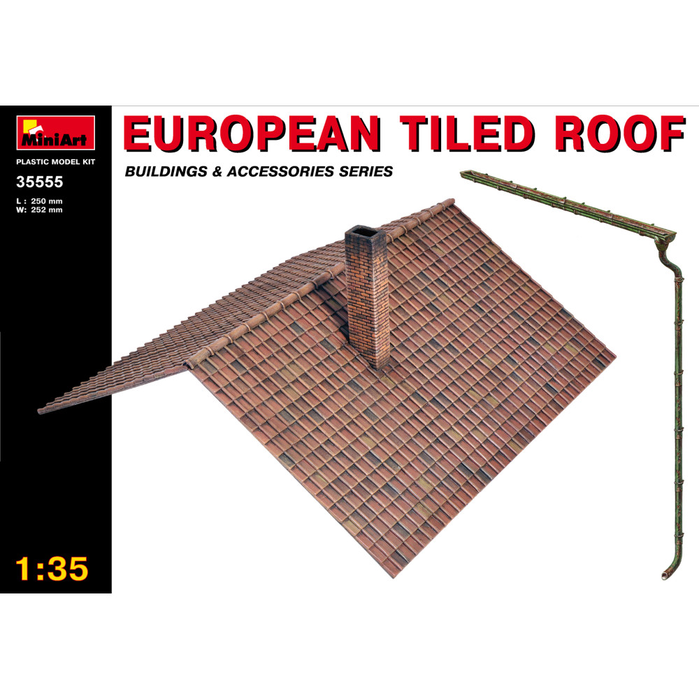 European Tiled Roof 1/35 MiniArt 35555
