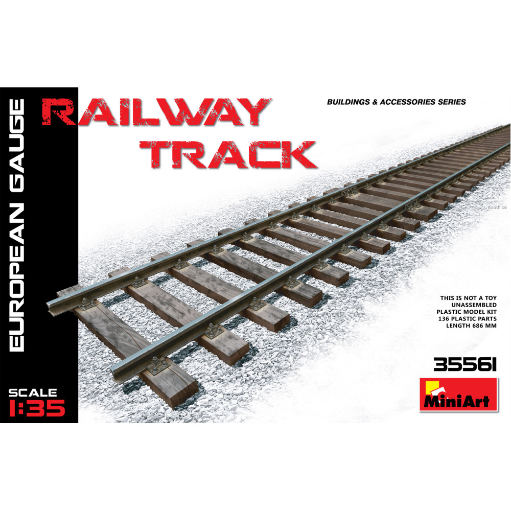 Railway Track ( European Gauge ) 1/35 MiniArt 35561