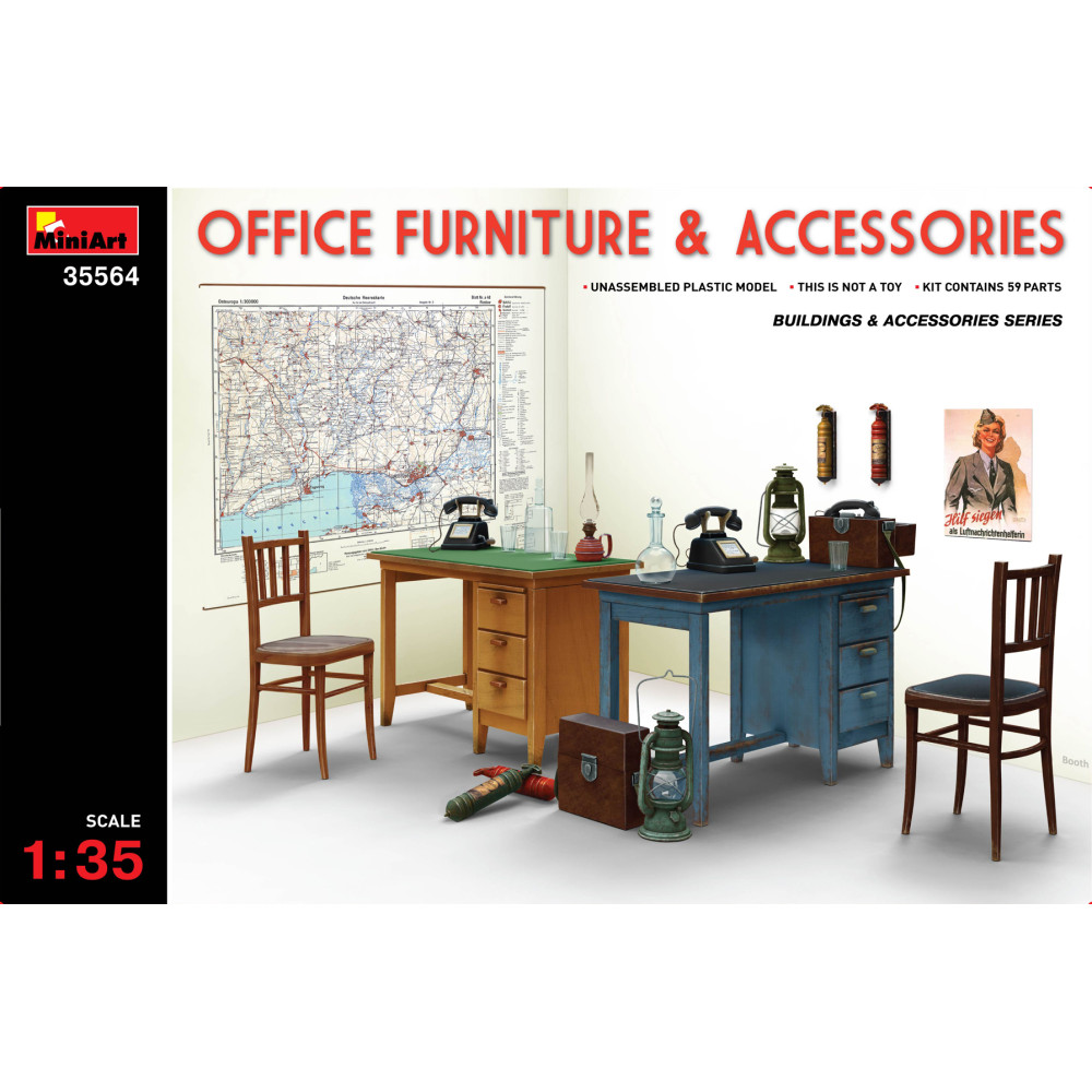 Office Furniture & Accessoriest 1/35 MiniArt 35564