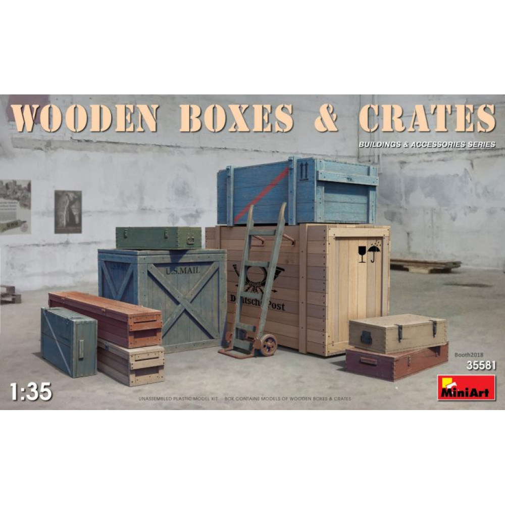 Wooden Boxes and Crates 1/35 MiniArt 35581