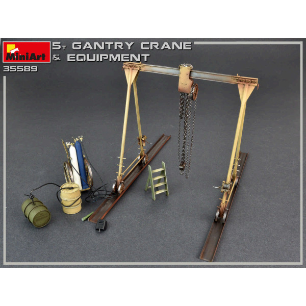 5 Ton Gantry Crane and Equipment 1/35 MiniArt 35589