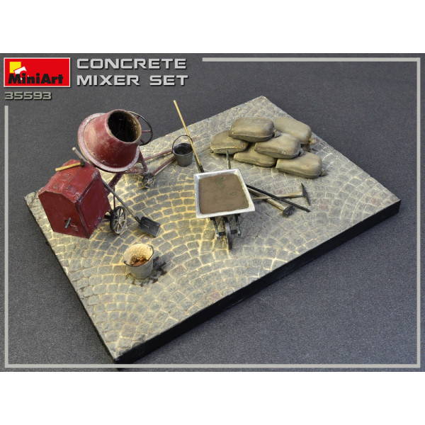 Concrete mixer set 1/35 MiniArt 35593