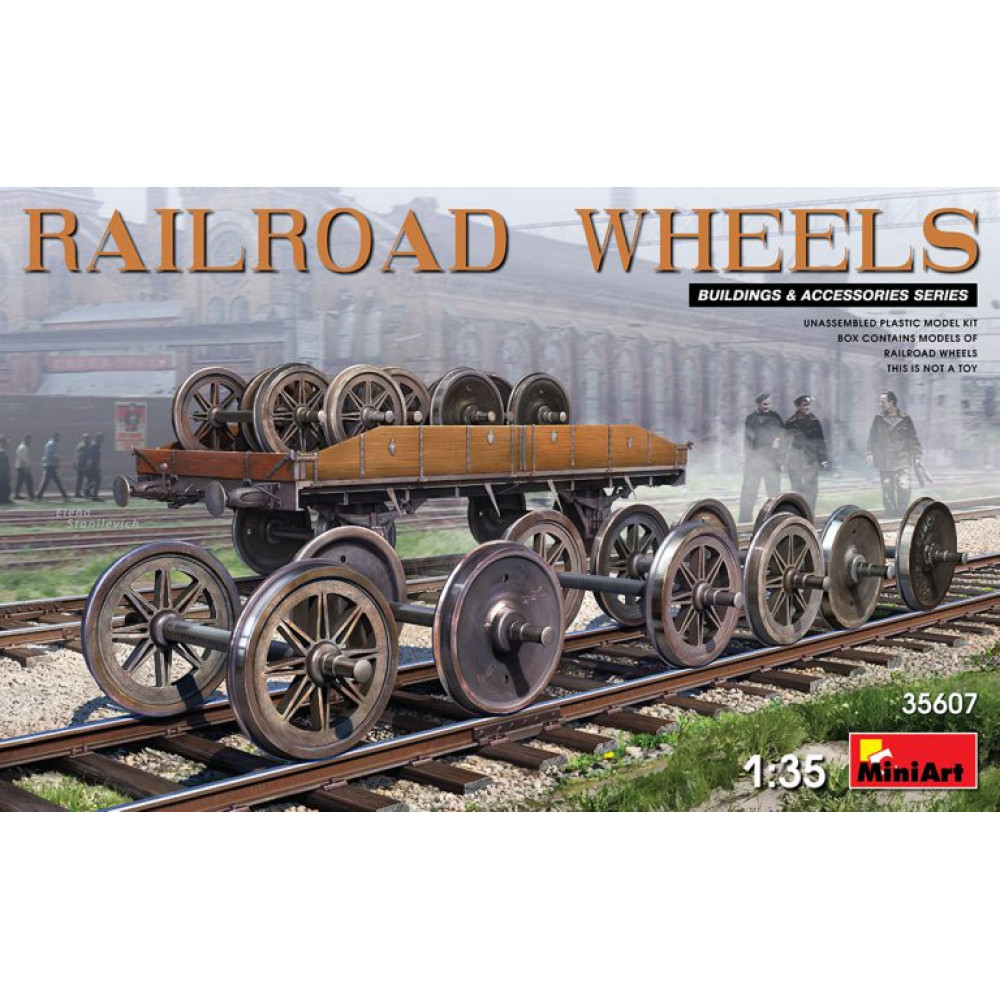 Railroad wheels 1/35 MiniArt 35607