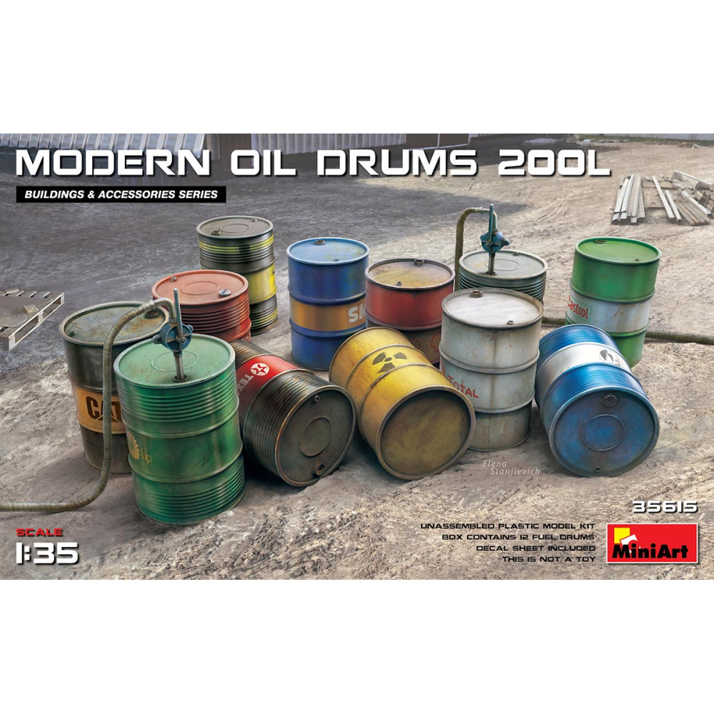 Modern Oil Drums 200L  1/35 MiniArt 35615