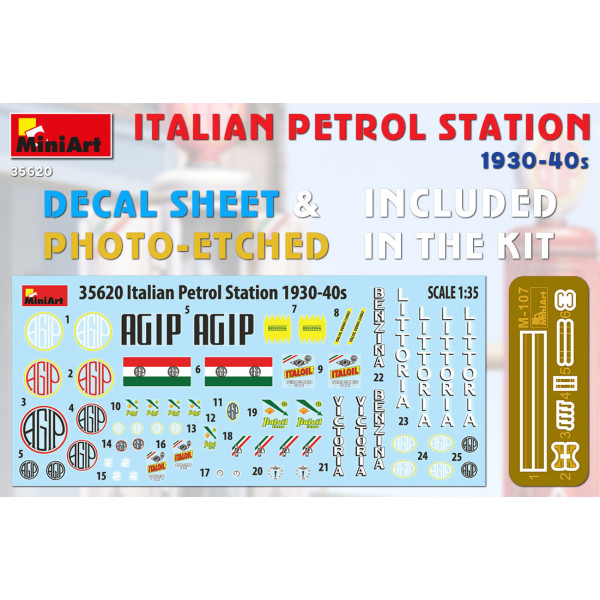 Італійська Заправочна Станція 30-40х Років 1/35 MiniArt 35620