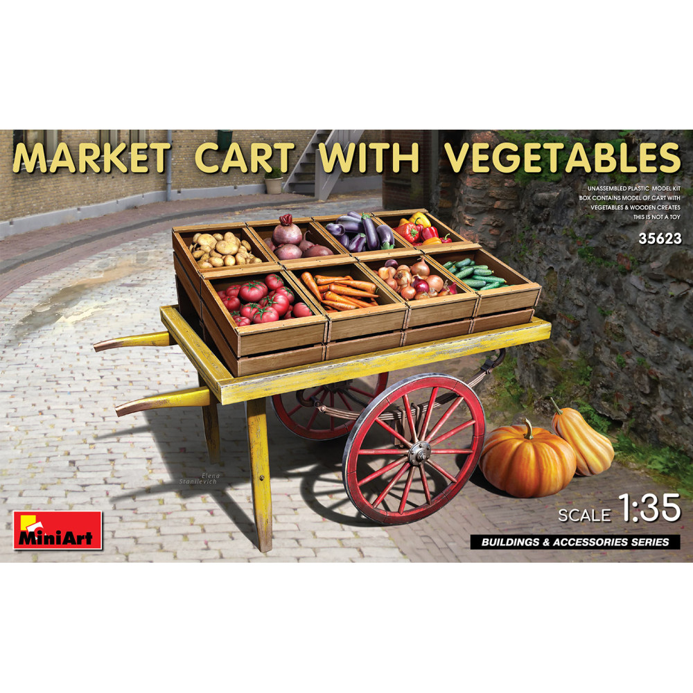 Market cart with vegetables 1/35 MiniArt 35623