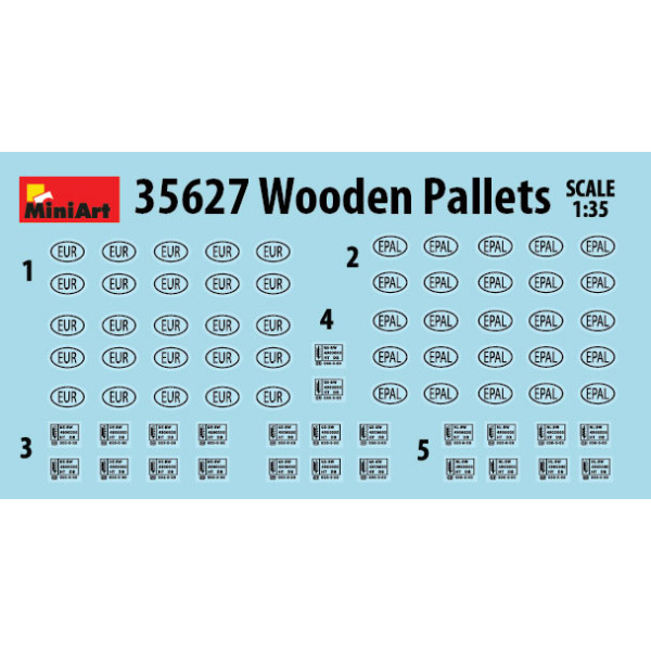 Wooden Pallets 1/35 MiniArt 35627