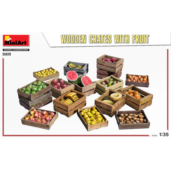 WOODEN CRATES WITH FRUIT 1/35 MiniArt 35628