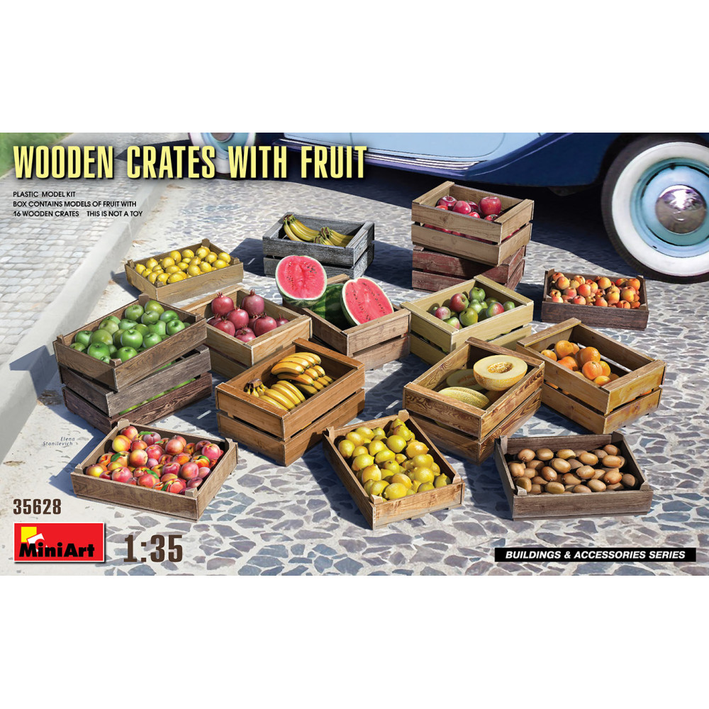 WOODEN CRATES WITH FRUIT 1/35 MiniArt 35628