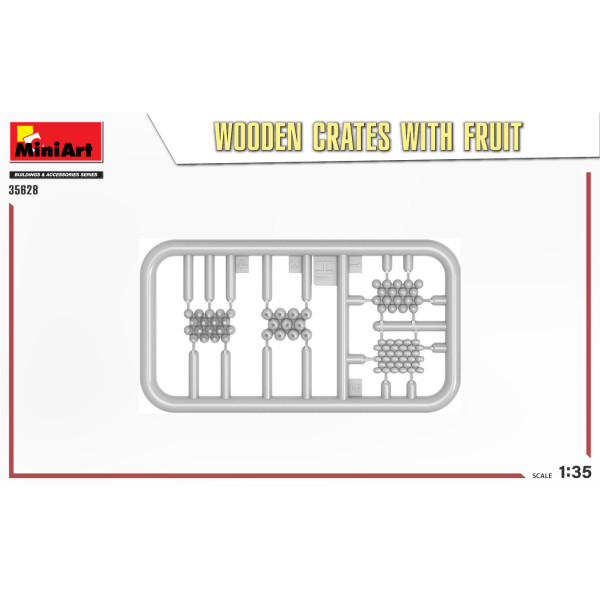 WOODEN CRATES WITH FRUIT 1/35 MiniArt 35628