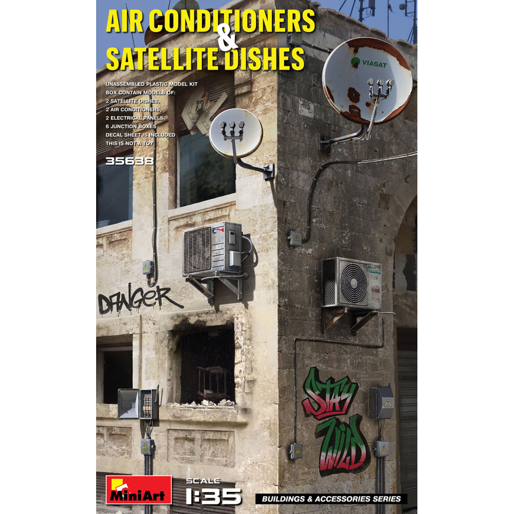Air Conditioners & Satellite Dishes 1/35 MiniArt 35638