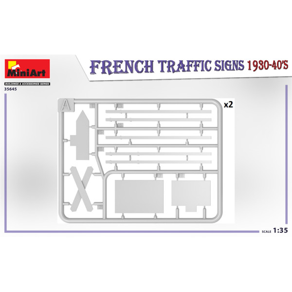 FRENCH TRAFFIC SIGNS 1930-40’s 1/35 MiniArt 35645