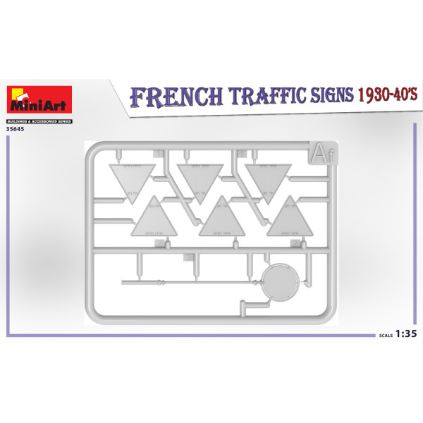FRENCH TRAFFIC SIGNS 1930-40’s 1/35 MiniArt 35645